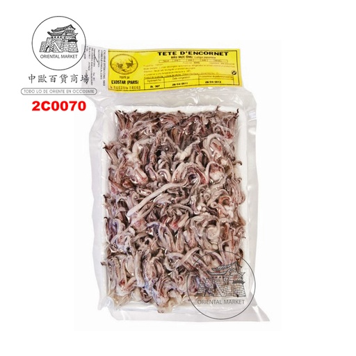 [2C0070] CALAMAR ENTERO *EXOSTAR* 亿商冻鱿鱼头 500g/24