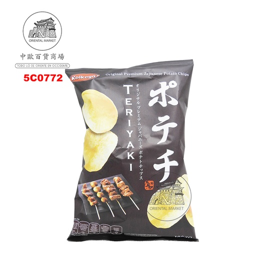 [5C0772] CHIPS SABOR TERIYAKI POTECHI *KOIKEYA* 日本照烧味薯片 100g/12