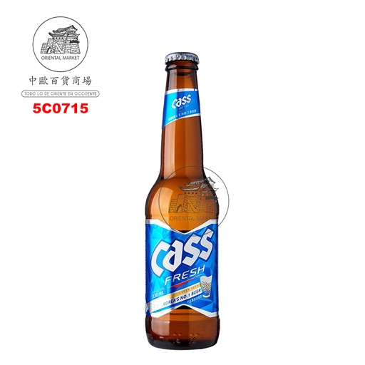 [5C0715] CERVEZA COREANA (4,5%) *CASS* 韩国啤酒 330ml/24