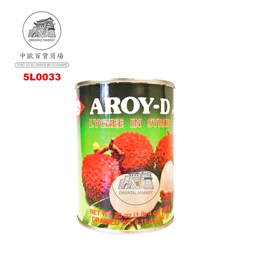 [5L0033] LICHI ALMIBAR *AROY-D* 糖水荔枝 565g/24