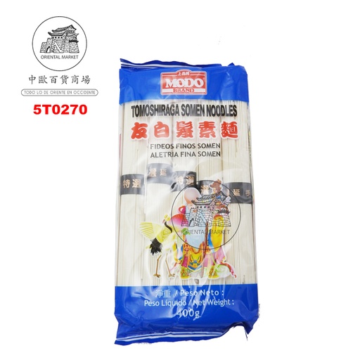 [5T0270] FIDEOS FINOS SOMEN *MODO* 上品牌友白发素面 400g/24