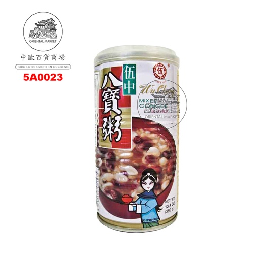 [5A0023] ARROZ DULCE PAPAU *WU CHUN* 伍中八宝粥 380g/24