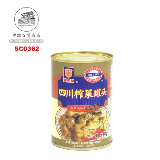 [5C0362] CHAI CHOI ENTERO *MALING* 梅林牌榨菜块 340g/24