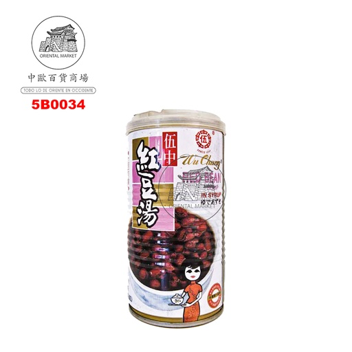 [5B0034] BEBIDA SOJA ROJA *WU CHUN* 伍中红豆汤 350g/24
