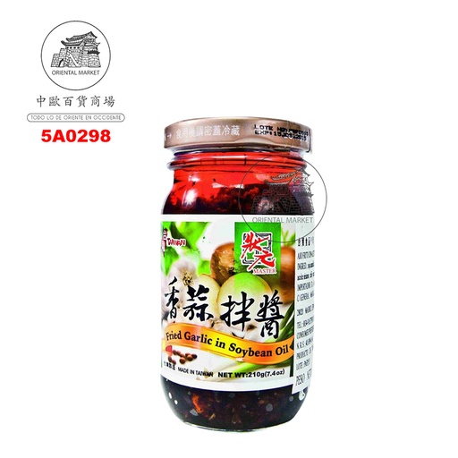 [5A0298] SALSA SOJA Y AJO  *MASTER* 状元香蒜拌酱 210g/24