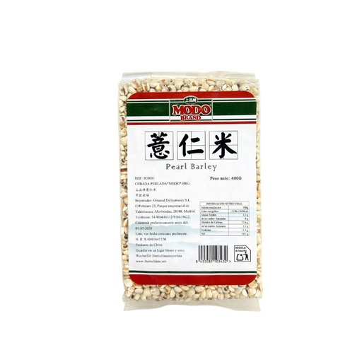 [5C0001] CEBADA PERLADA *MODO* 上品薏仁米 400g/30