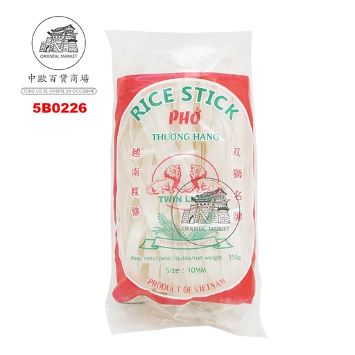 [5B0226] BARRITA ARROZ XL (10mm)  *TWIN LION* 双狮粿条 350g/30