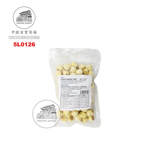 [5L0126] LOTUS DESECADO  通心莲子 100g/30