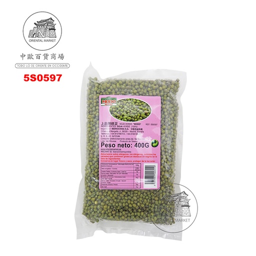 [5S0597] SOJA VERDE *MODO* 上品绿豆 400g/30