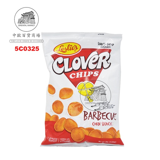 [5C0325] CHIPS BBQ *CLOVER* 菲烧烤味薯片 85g/35