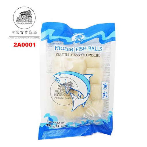 [2A0001] ALBONDIGA PESCADO CONGELADA *COCK* 鸡标冻鱼丸 200g/50