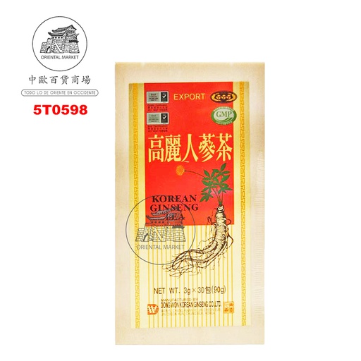 [5T0598] TE GINSENG *WANG* 韩国WANG人参茶 90g/30u/100