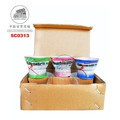 [5C0313] VASO CHUPITO MAGICA GUAPA 彩色美女杯 120