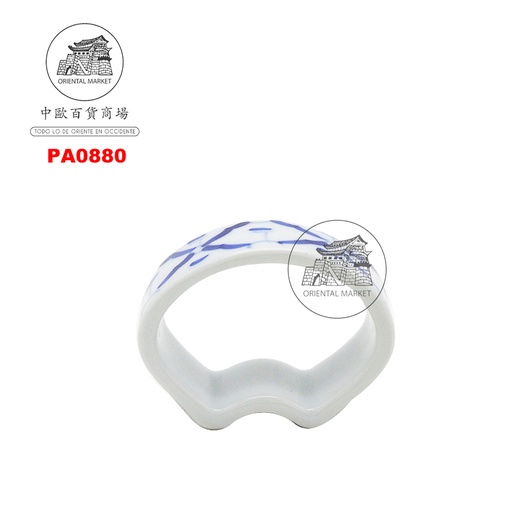 [PA0880] SOPORTE DE PALILLO AZUL 泰蓝瓷筷子架 /500