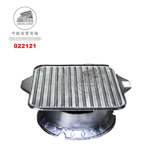 [022121] BANDEJA PARA BARBACOA CUADRA *891-21* 铁制方形烤肉盘炉架 /10