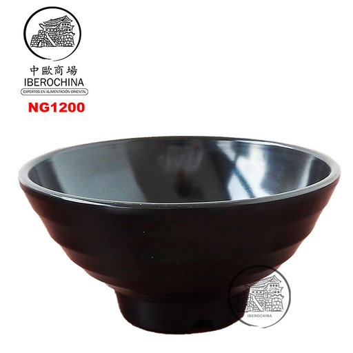 [NG1200] CUENCO NEGRO *PA1200* 塑黑色饭碗 /192