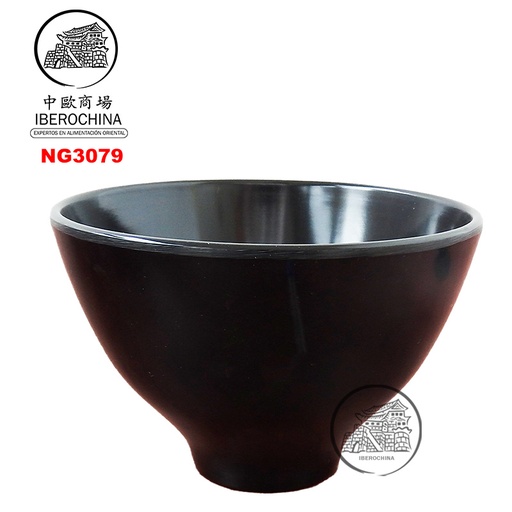 [NG3079] CUENCO PARA TALLARINES *3079* 塑黑色小拉面碗 /72