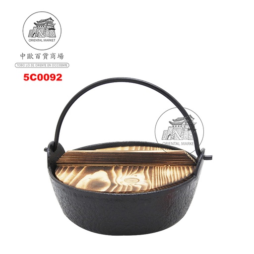 [5C0092] CAZUELA TAPA MADERA TW *523* 石头鼎附木盖16cm/12