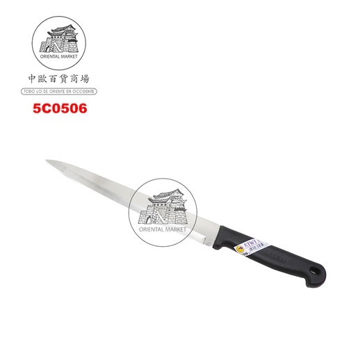 [5C0506] CUCHILLO MANGO NEGRO 不锈钢尖刀 12u/10