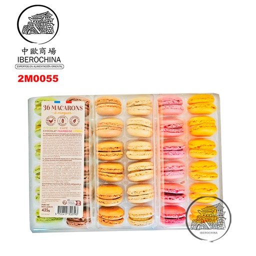 [2M0055] MACARON 6 SABORES *AJINOMOTO* 马卡龙综合口味 435g/36u/6