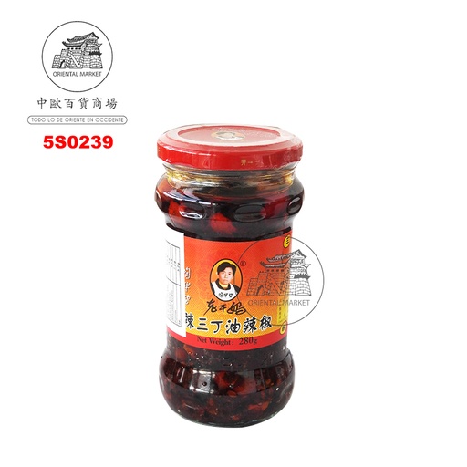 [501240/5S0239] SALSA CHILI CON CACAHUETE *LGM* 老干妈辣三丁油辣椒 280g/24