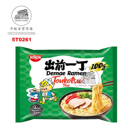 [5T0261] RAMEN TONKOTSU *NISSIN* 豚骨面 100g/30