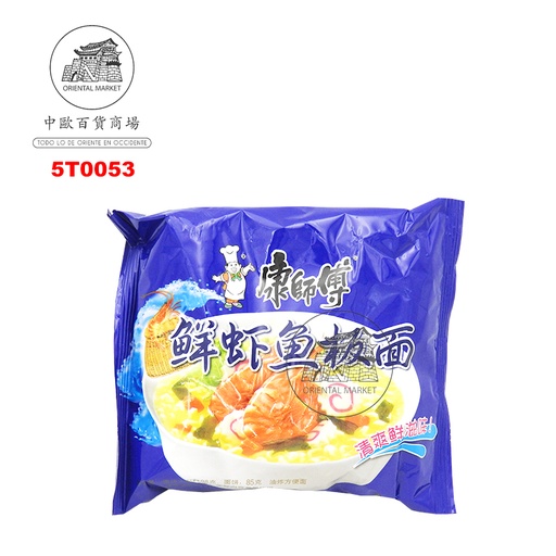 [5T0053] FIDEOS DE PESCADO *MR KONG* 康师傅鲜虾鱼板袋面 98g/24