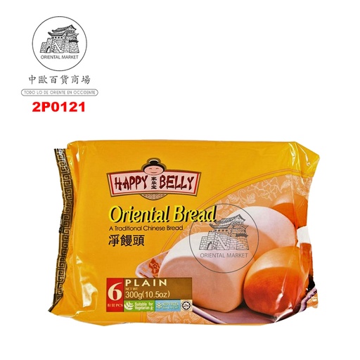[2P0121] PAN ORIENTAL CONGELADO *HAPPY BELLY* 家乐宝冻净馒头 300g/12