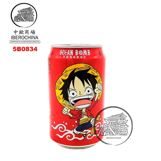 [5B0834] BEBIDA YOGURT *OCEAN BOMB* 酸奶味汽泡水 330ml/24