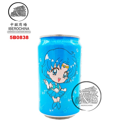 [5B0838] BEBIDA PERA *OCEAN BOMB* 水梨风味汽泡水 330ml/24