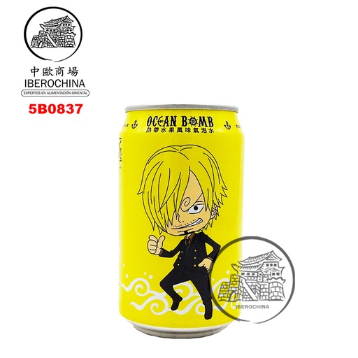 [5B0837] BEBIDA TROPICAL *OCEAN BOMB* 热帶水果风味汽泡水 330ml/24