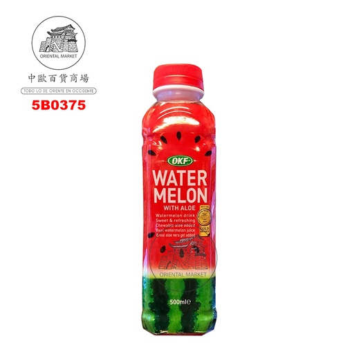 [5B0375] BEBIDA ALOE VERA SANDIA *OKF* 韩国芦荟西瓜饮料 500ml/20