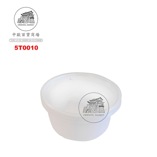 [5T0010] TAPA REDONDA PLASTICO 塑料外卖盒盖子 450cc/600u/1