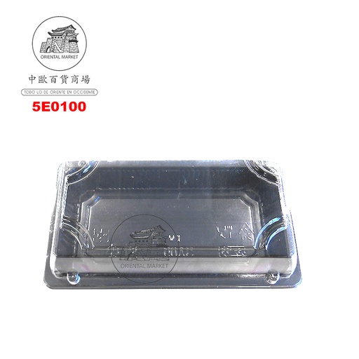 [5E0100] ENVASE SUSHI NEGRO 家乐福黑寿司盒 (145x88mm)/1000u/1