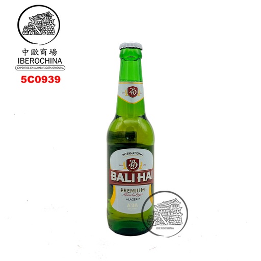 [5C0939] CERVEZA PREMIUM (4,9%) *BALI HAI* 印尼巴厘海啤酒 330ml/24