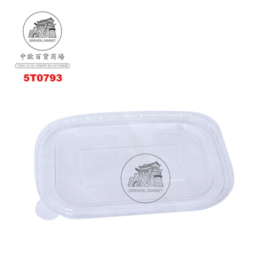 [5T0793] TAPA ENVASE RECTANGULAR ENSALADA 沙拉外卖盒盖子 50u/6