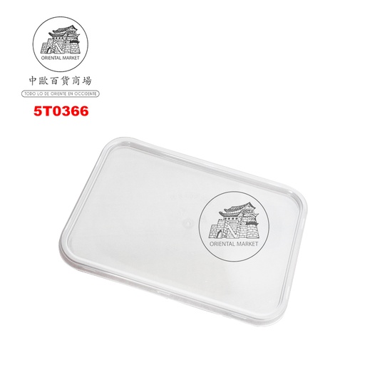 [5T0366] TAPA CUADRADO PLASTICO 塑料方型外卖盒盖子 500cc/650cc/500u/1