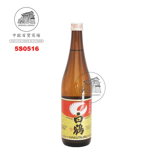 [5S0516] SAKE JUNMAISHU(15%) *HAKUTSURU* 日本红标白鹤纯米清酒 720ml/12