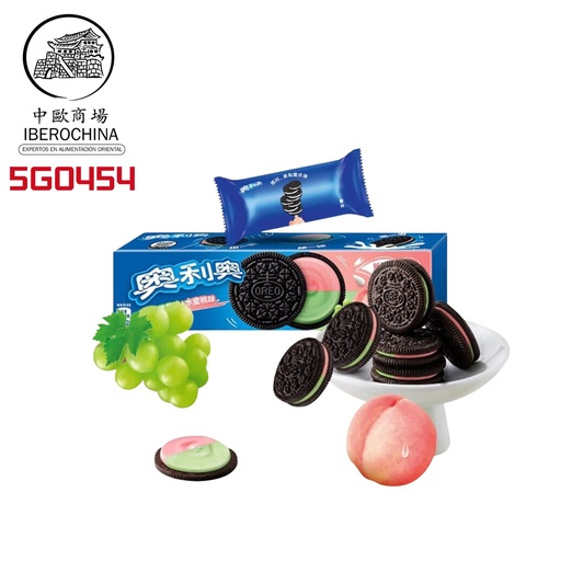 [5G0454] GALLETA SABOR UVA & MELOCOTON *OREO* 奧利奧葡萄水蜜桃饼干 97g/24