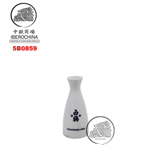 [5B0859] BOTELLA PORCELANA *HAKUTSURU* 日本白鶴小清酒瓶 /100