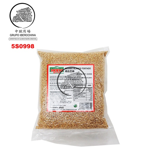 [5S0998] SESAMO BLANCO TOSTADO *MODO* 上品烤白芝麻 500g/20