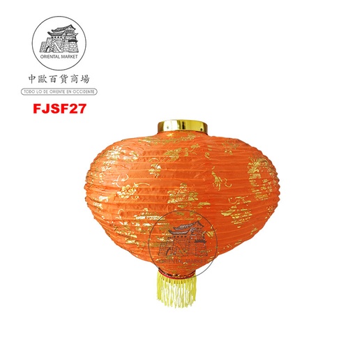 [FJSF27] FAROLILLO NARANJA DIAMANTE 日式橙色灯笼 /200 (钻石款) (18寸)