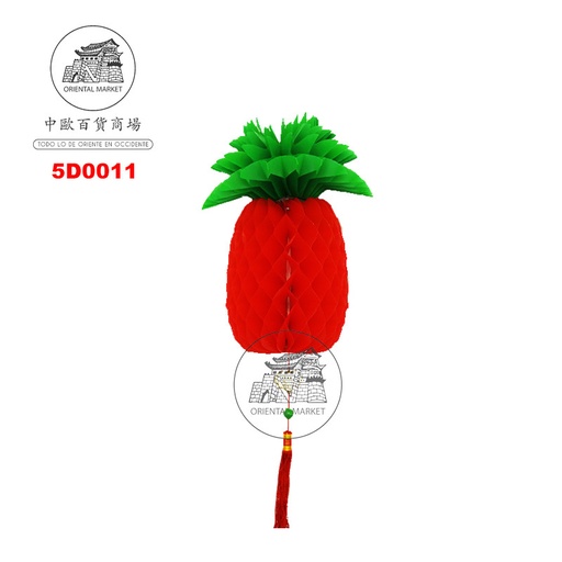 [5D0011] DECORACION GLOBO PIÑA 12吋塑胶菠萝灯 /220