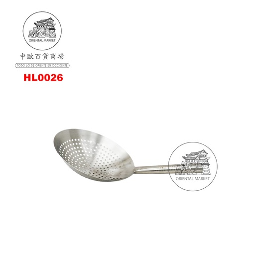[HL0026] ESCURRIDOR MANGO INOXIDABLE 全钢柄漏壳 (26cm)