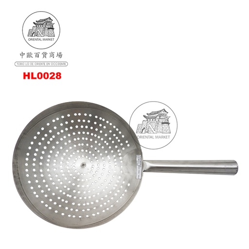[HL0028] ESCURRIDOR MANGO INOXIDABLE 全钢柄漏壳 (28cm)