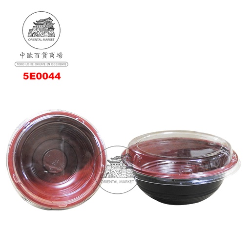 [5E0044] ENVASE SUSHI BOWL 寿司外卖红黑碗 (13x6cm)/300u/1