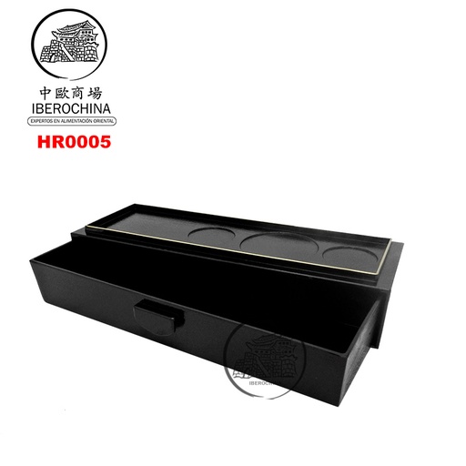 [HR0005] CAJA PARA PALILLOS 黑金筷子盒