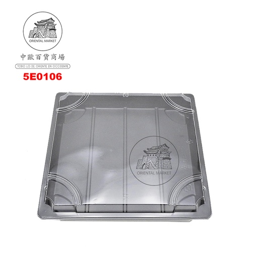 [5E0106] ENVASE SUSHI NEGRO 家樂福黑色(帶蓋)壽司盒 (265X265mm)/200