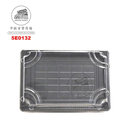 [5E0132] ENVASE SUSHI NEGRO 純黑色(0.8)壽司盒 (165x115x20mm)/400