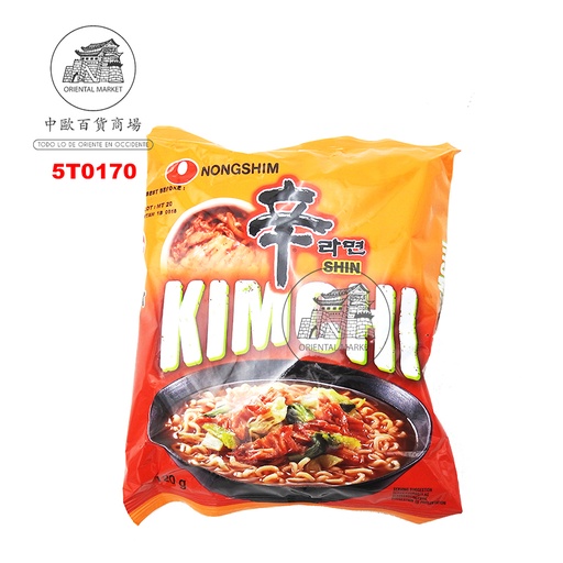 [5T0170] FIDEOS DE KIMCHI *NONGSHIM*  农心泡菜拉面 120g/20